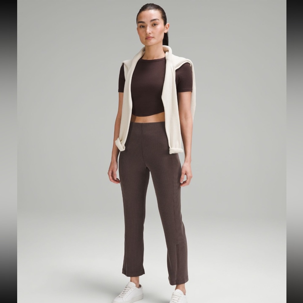 Lululemon  Brown Ribbed softstreme Pants 10
